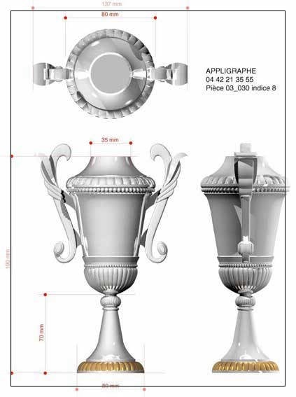 Images fichier 3D pour injection plastique
