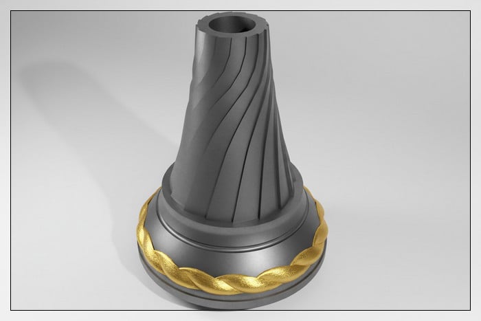 Images fichier 3D pour injection plastique